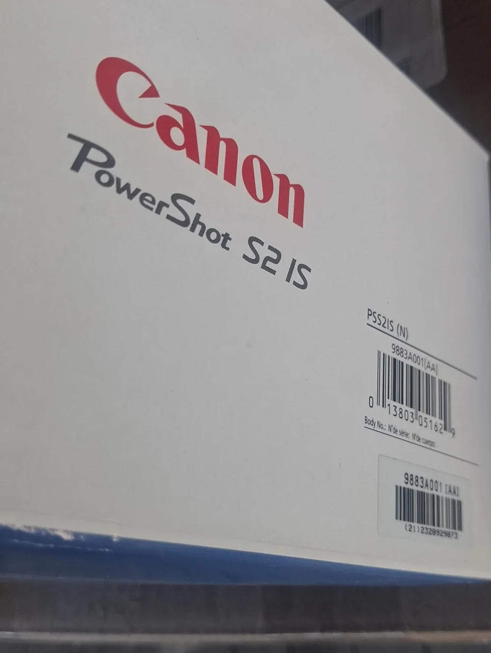 Canon PowerShot S2 IS Digital Camera - Silver New In Box With Tags